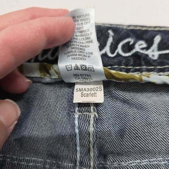 Maurices Womens Scarlett Straight Leg Jeans Blue Size  13/14 SHORT Indigo *Read* - Picture 9 of 16